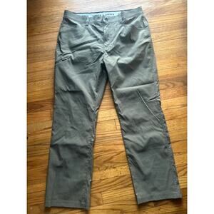 Orvis Men’s Performance Travel Pants Gray-Green 38x30 Zippered Pocket